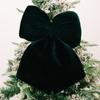 Christmas Ornament Multi-Size Design Velvet Fabric Bow Handmade 3D Shape Christmas Bowknot Decoration