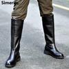 Men's and Women's High Tube Riding Boots for Knight Performances and Honor Guards