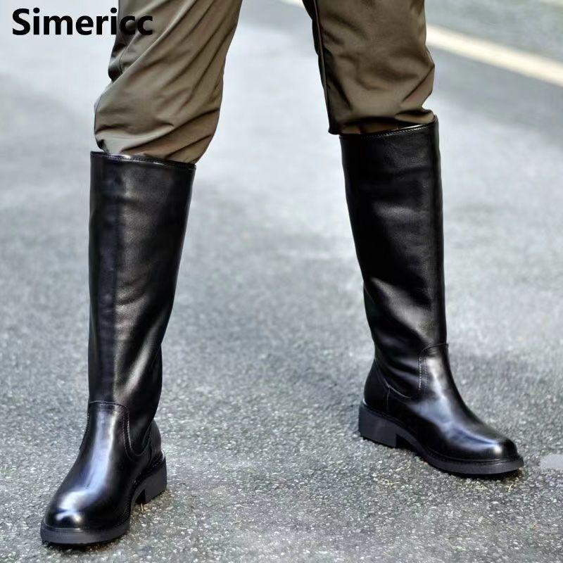 Men's and Women's High Tube Riding Boots for Knight Performances and Honor Guards