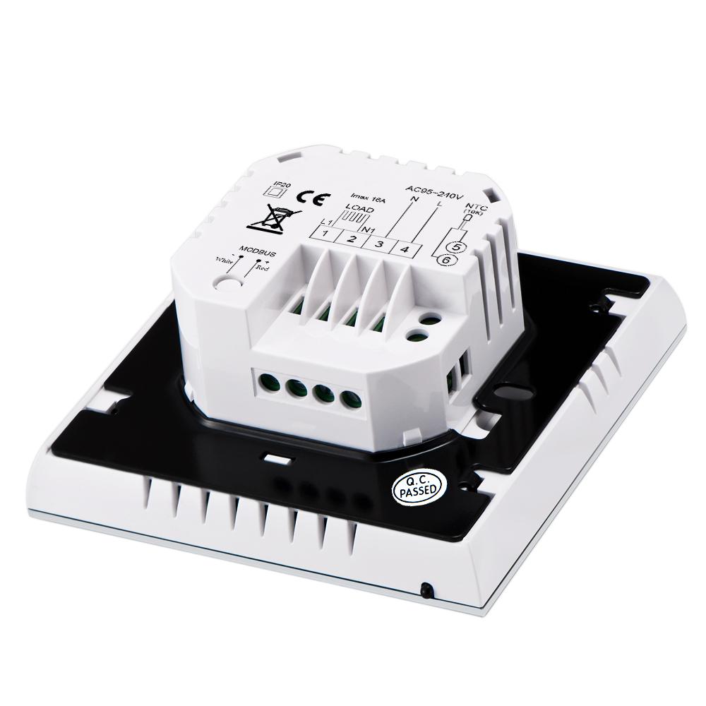 16A 95-240 V Tygodniowy programowalny wyświetlacz LCD Ekran dotykowy Elektryczny termostat grzewczy pokojowy