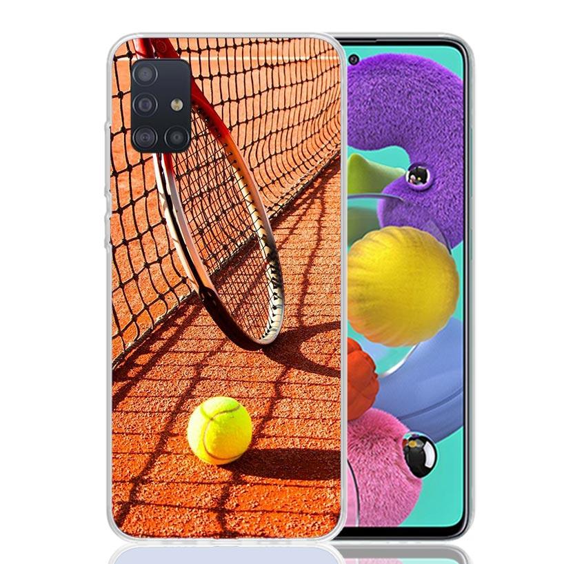 Tennis Sport Phone Case for Samsung Galaxy A52 A51 A50S A12 A22 A32 A72 A10S A30S A31 A71 Note 20 Ultra 10 Plus S10 Galaxy A52 A