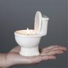 Ceramic Candle Holder Cute Toilet Shape Candle Stand Candlesticks Christmas Gift