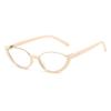 Trendy Cat Eye Glasses For Women  Stylish Clear Lens Anti-Blue Light Eyewear With Unique Decor  Prescription Ready Frames