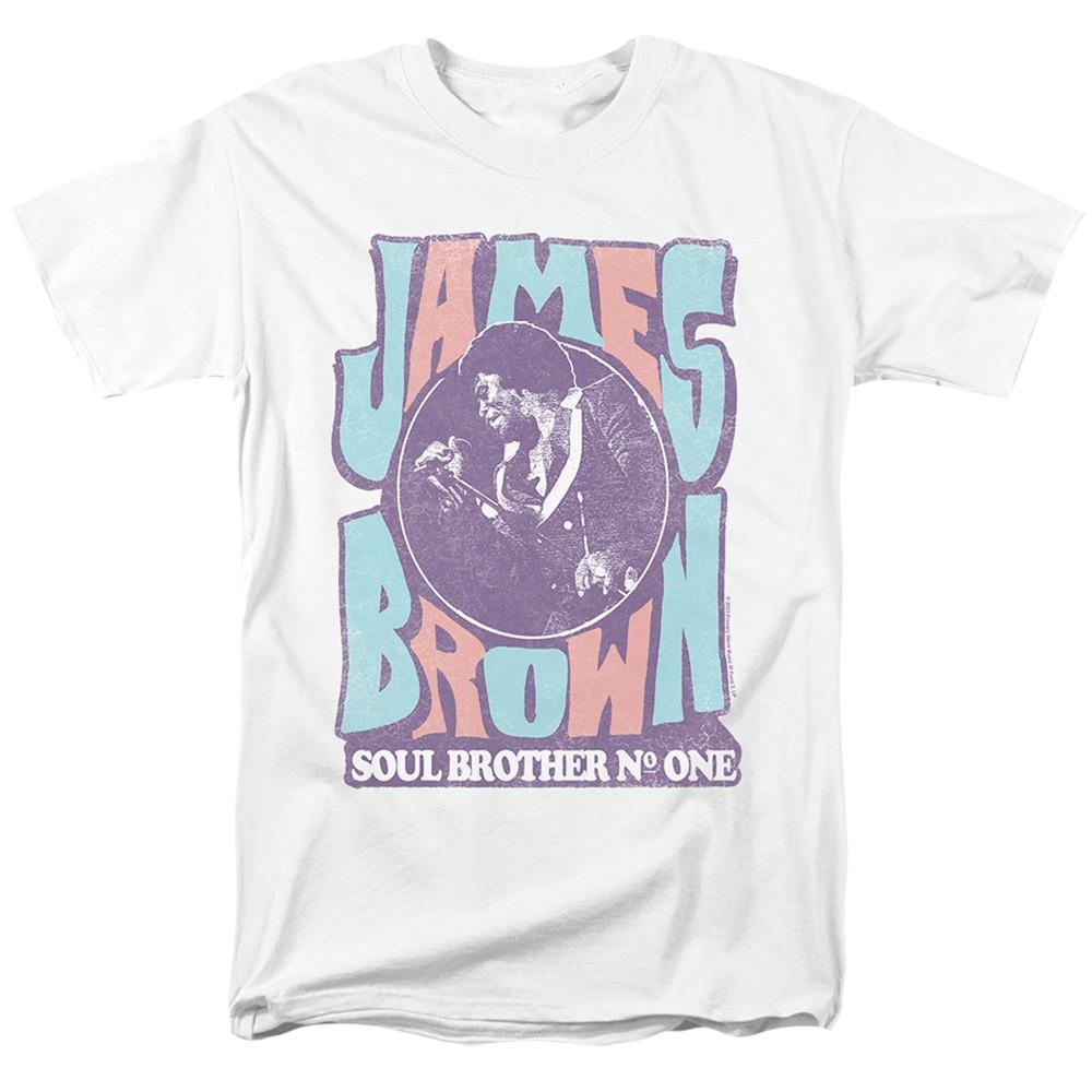 James Brown - Soul Brother Number One - Adult Unisex T-Shirt - White S