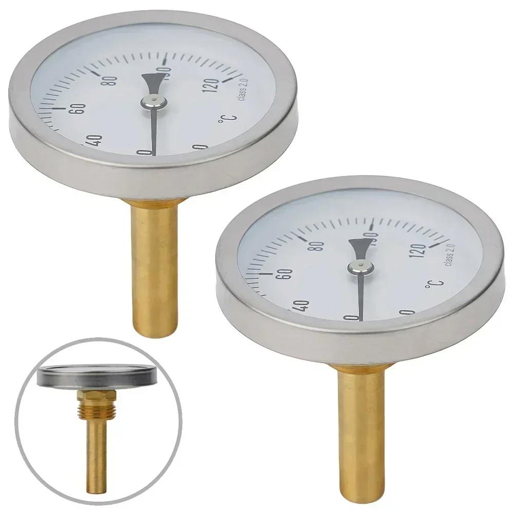 Barbecue Grill Thermometer Boiler Thermometer Bimetal Thermometer Temperature Range 0-120 C Analog Thermometer China Mainland