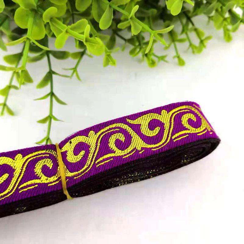 Spitzenbesatz aus Stoff mit ethnischem Wolkenmuster, 2 cm, für DIY-Cosplay-Accessoires