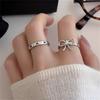 Metal Irregular Bow Ring Cold Wind Open Index Finger Ring Personalized Simple Ring