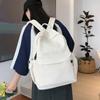 Lightweight Travel Backpack Women Large Capacity Backpack Solid Color Student Schoolbag