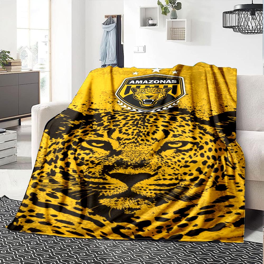 AMAZONAS FC Print Flannel Blanket High Quality Warm Comfortable Cover for All Seasons Perfect for Gifts Home Decor