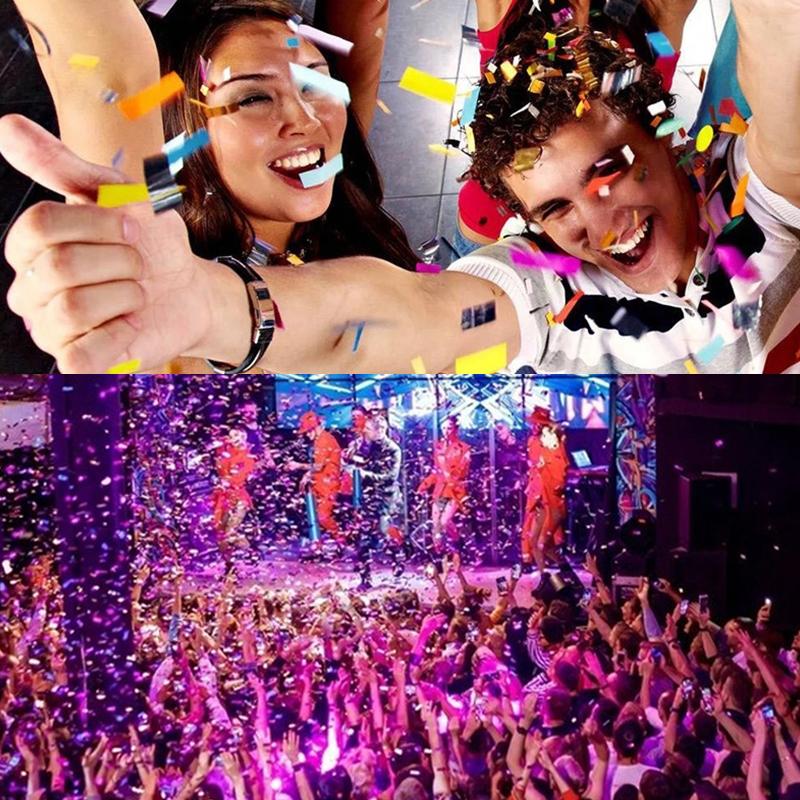 10Pcs Handheld Confetti Poppers Inflatable Multicolor Poppers Portable Prop For Birthday Party Family Gathering Outdoor Toys