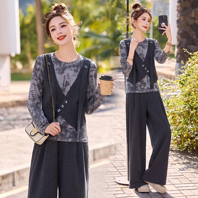 

Мода Весна 2025: Принтованный комплект-двойка с верхней одеждой и брюками широкого кроя - SX3090 M (45-52 kg) серый