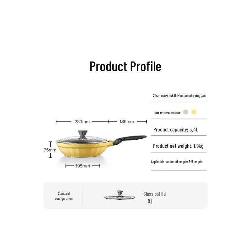 Buydeem 28CM Non-Stick Frying Pan