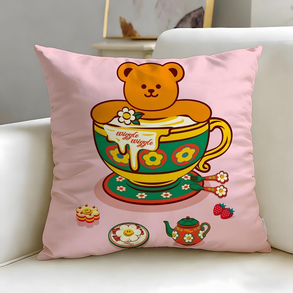 Beliebte Marke wiggle wiggle Kissenbezug Weich Leicht zu waschen Kissenhülle Vielseitig für Sofa Bett Reise und Büro