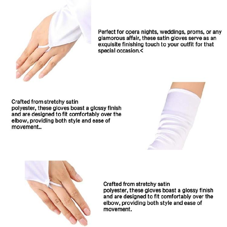Evening Gloves Women Party Gloves Long Length Fingerless Gloves Club Arm Sleeves Bachelorette Party Costume Stage Gloves