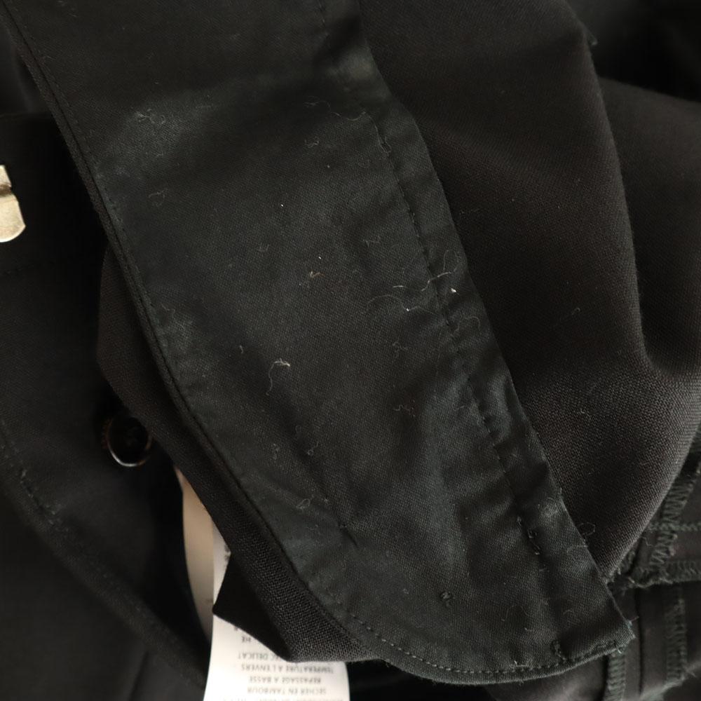 GUCCI Made in Italy 100% wool Slacks pants 44 black Men's Used