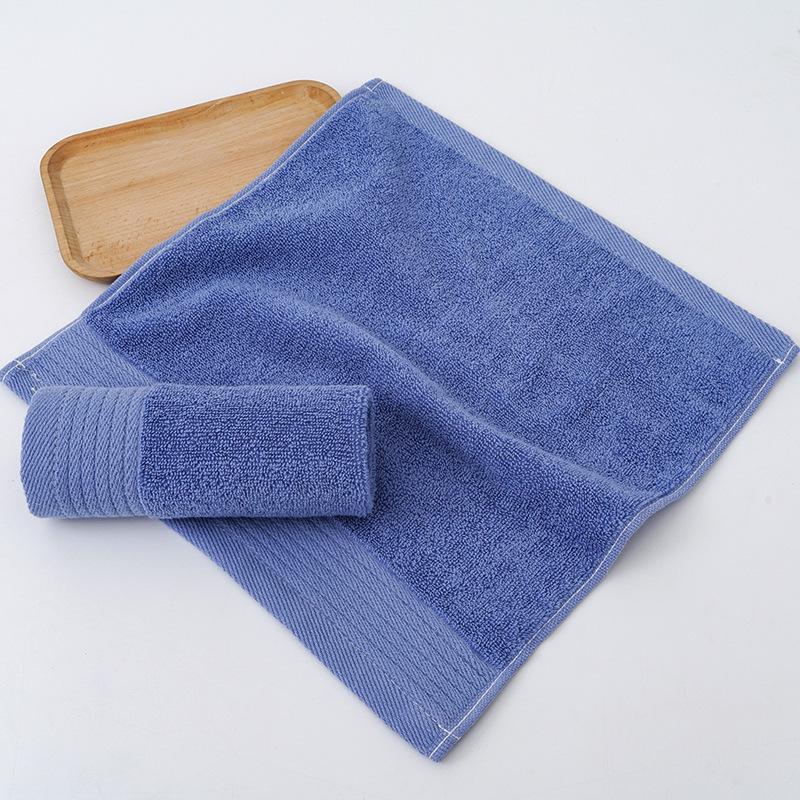 Solid Color Soft Cotton Baby Towel - 35x35 Cm, Absorbent for Face Wash & Saliva, Ideal for Children