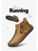Herren Übergröße Reißverschluss Martin Boots - Herbst/Winter Lässig Outdoor Handgefertigt Genähte Stiefel