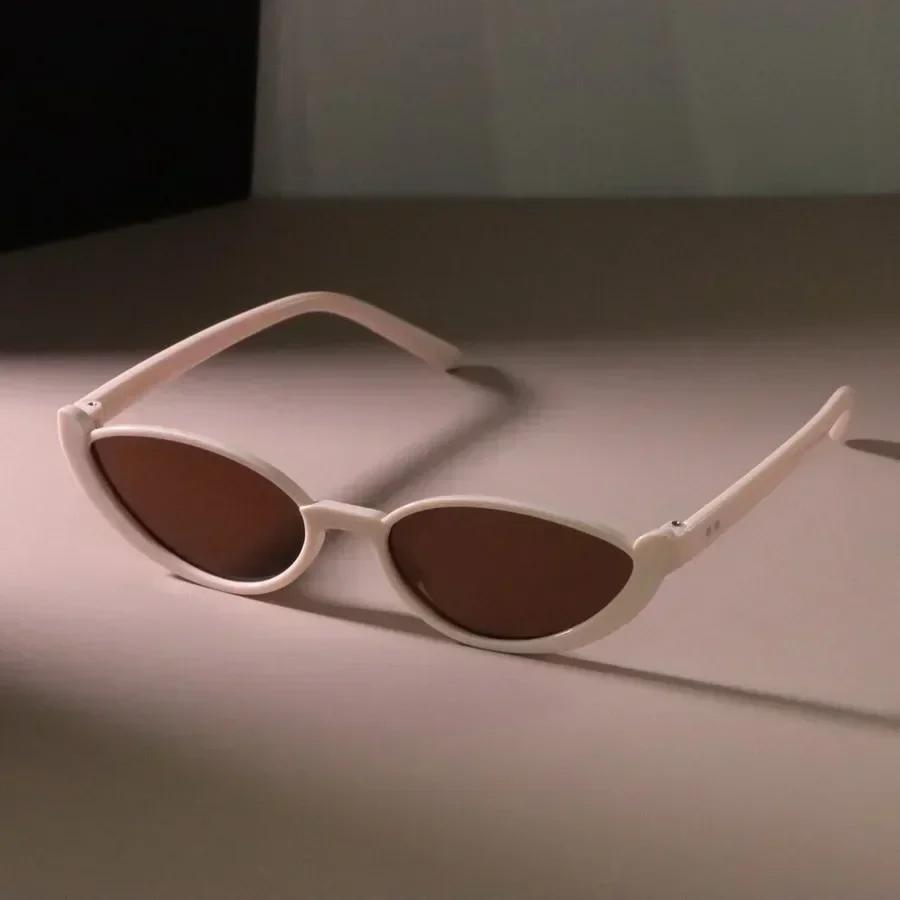 

Повседневные ретро солнцезащитные очки кошачий глаз женские мужские винтажные квадратные женские мужские очки маленькая оправа модные Other