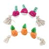 Jouet corde à tirer pour chien, balle en peluche couinante, jouet à mâcher pour chien, guirlande de carottes, jouet interactif pour chiens, nettoyage des dents, divertissement