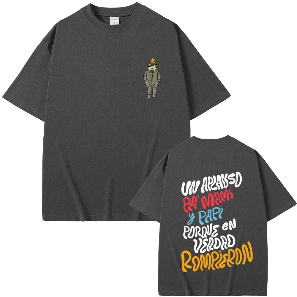 Bad Bunny Debi Tirar Mas Fotos DTMF Graphic Tshirt Men Hip Hop Fashion Streetwear Mens Summer High Quality Soft Cotton Tshirt
