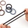 50 Solid Color Elastic Hair Ties - 4cm Girl's Ponytail Rings, Hot Sale Hair Accessories