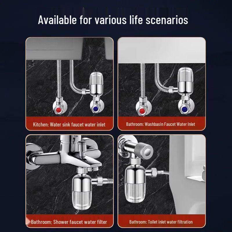 Pre-filtro per la casa in acciaio inossidabile Purificatore d'acqua e Inibitore di calcare per Cucina e Bagno