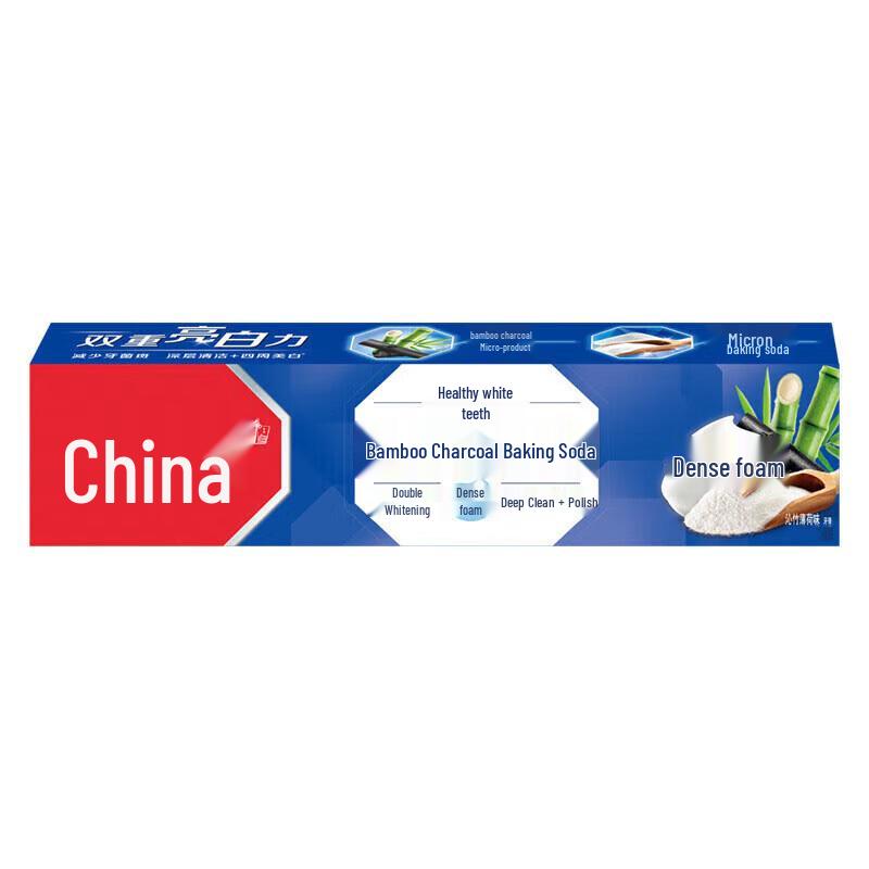 Zhonghua Jianchibai Bamboo Charcoal Mint Whitening Toothpaste