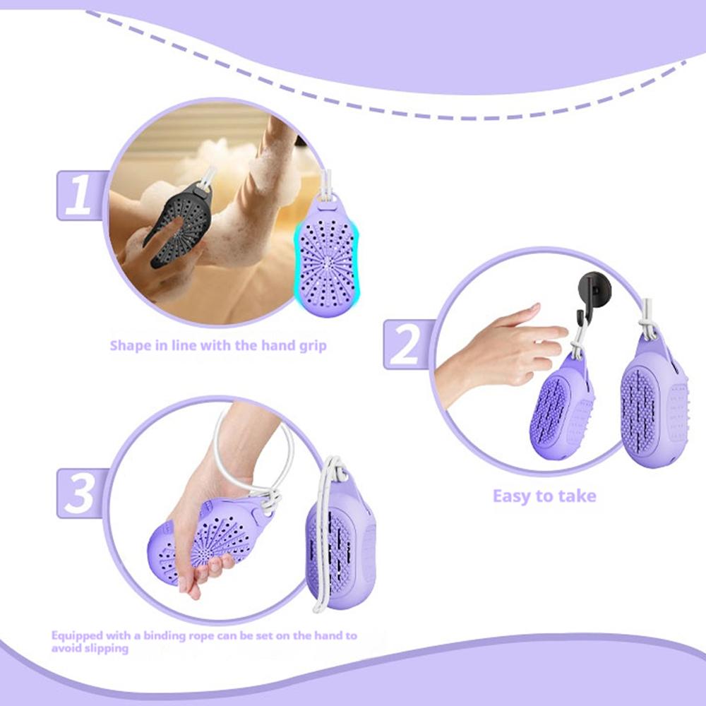 Dual-Sided Silicone Bar Soap Scrubber – Exfoliating Soap Holder Pouch With Gentle & Deep-Clean, Quick-Dry Soap Saver For Shower