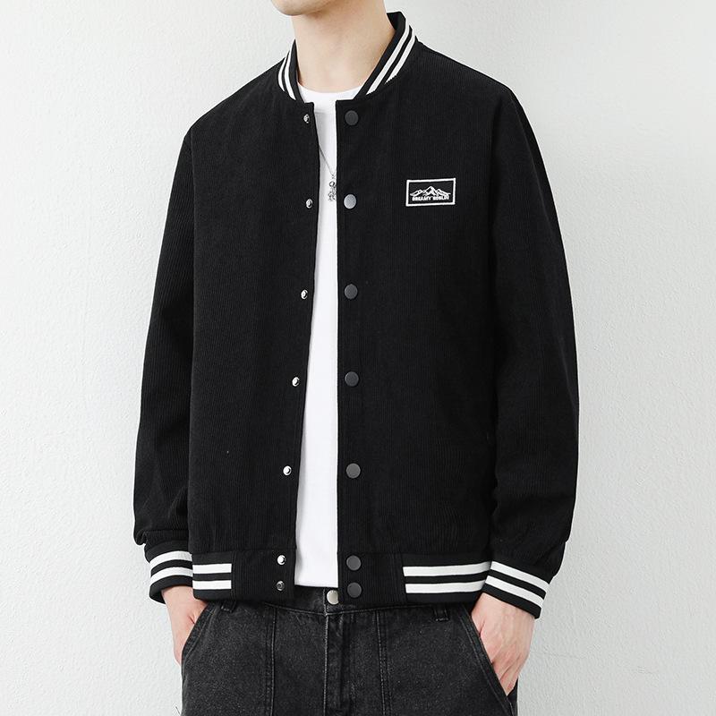 Осенняя новая вельветовая куртка мужское пальто свободный повседневный корейский стиль — фото 13