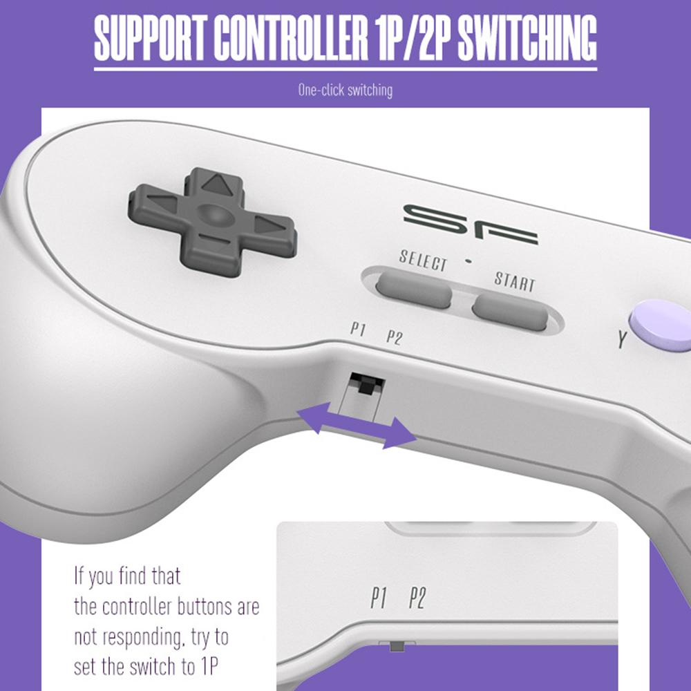 DATA FROG Y2 SF TV HD Video Game Stick Built-In 900 Games with 2 Wireless Game Controllers