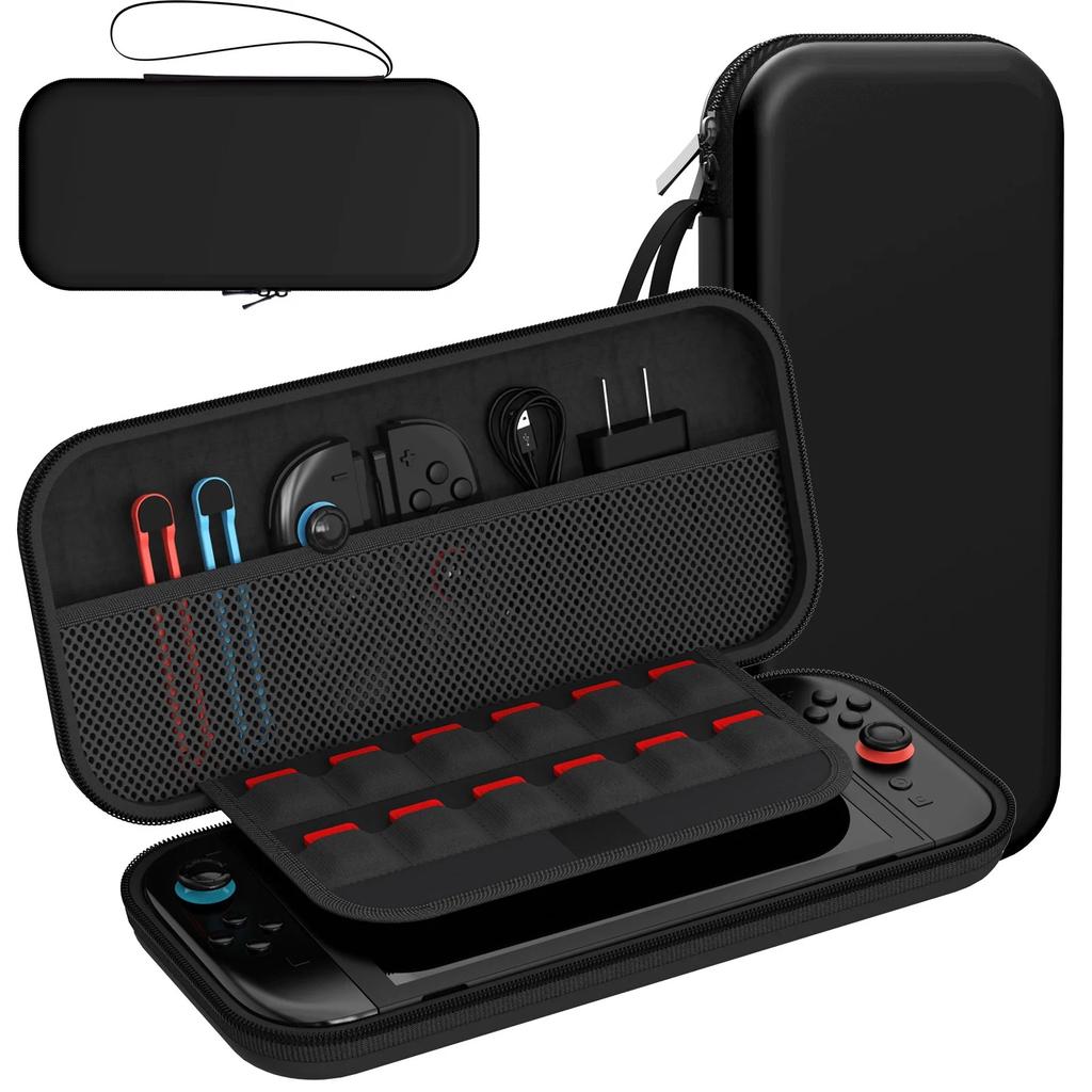 Carrying Case Compatible with Switch 2 (2025) - for Console Accessories Portable Hard Shell Pouch Carrying Travel Bag