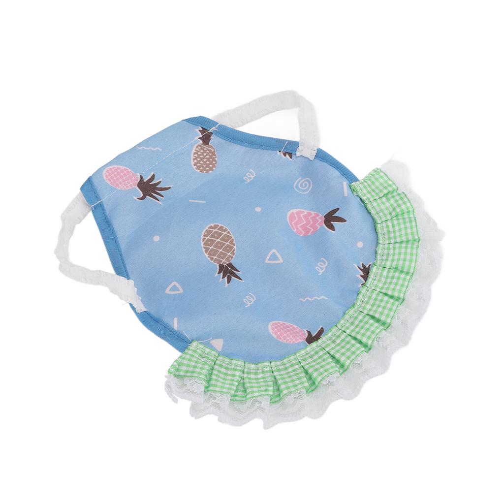 Hen Saddle Cute Protective Colorful Pet Chicken Apron with Elastic Straps for PoultryBlue Pineapple