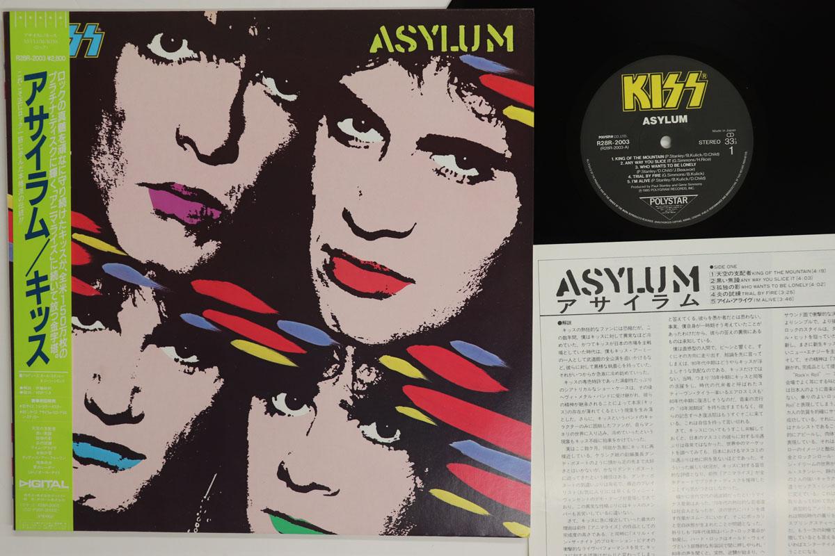 Виниловая пластинка KISS Asylum R28R2003 POLYSTAR 1985 Япония Obi Рок Б/у