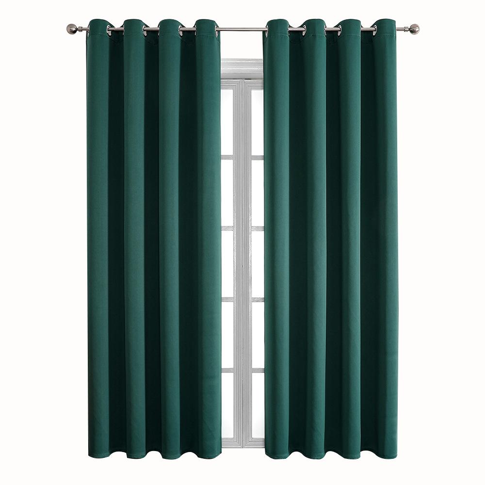 High-Precision Blackout Solid Color Curtain Cloth Window + Finished Fabric