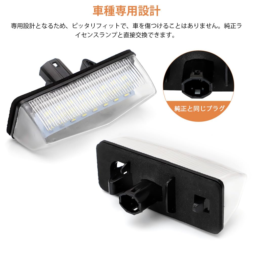 Catland License Lamp LED Toyota C-HR ZYX10 NGX50 Prius 30 Series ZVW30 Prius 20