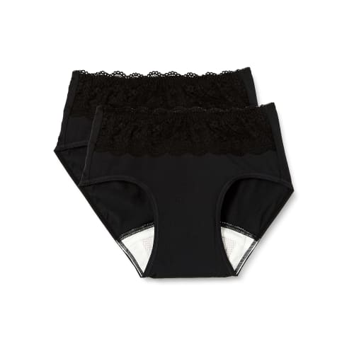 

Chikas Salaffy Plus Cloth Sanitary Pad Panties, Daytime Use, Front Lace, Integrated Sanitary Pad, Women s Sanitary Panties, Period Underwear, Breathab