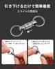 MecArmy Small Titanium CH24 Quick Release Keychain with Key Ring, 360° Rotation, Ultra Lightweight, Detachable Releaser, One-Touch, Rust-Resistant, Ke