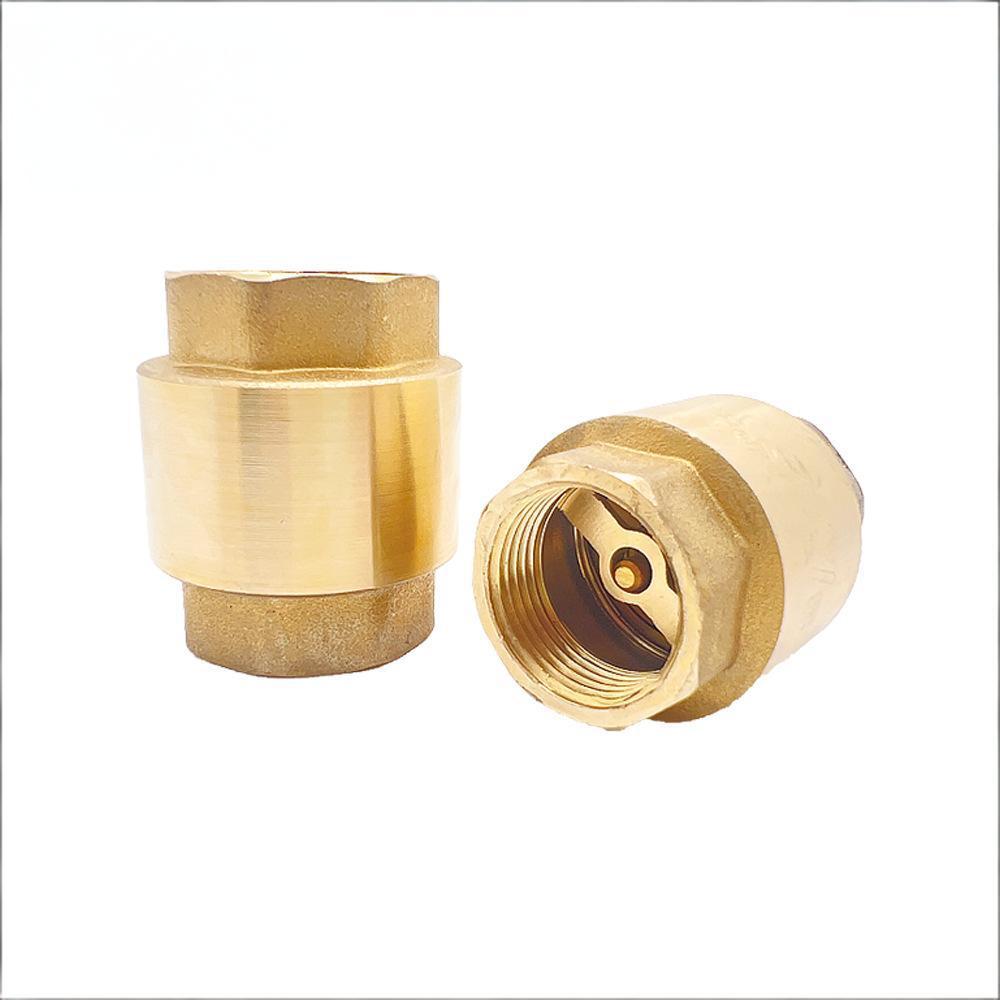 High Quality Brass Vertical Check Valve 1/2 '' -4 '' Inch Internal Thread Spring Check Valve Anti Backflow Vertical Check Valve