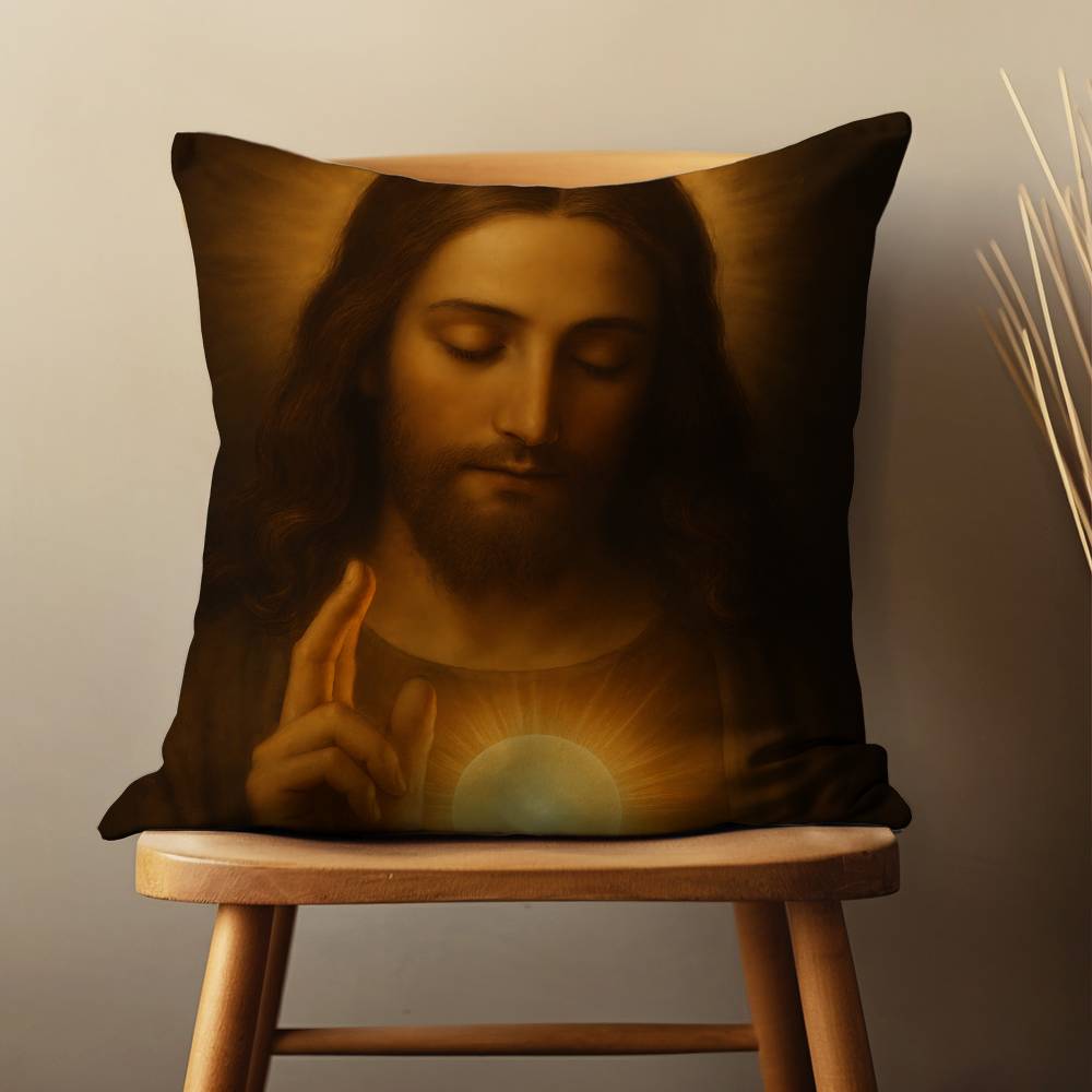 Jesus Glaube Erlöser Kunst Kissenbezug Für 45x45cm,55x55cm,30x30cm Für Heim Schlafzimmer Dekoration Und Schutz