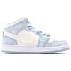 Jordan Air Jordan 1 Mid top Vintage Basketball Shoes Women's Blue FQ9117-400(team172-A)