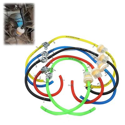 Motorcycle Petrol Fuel Tap Valves On/Off Switch + Oil Inline Kart Bike tube+Oil Petcock Pit Dirt Filter Go Scooter ATV N4B5