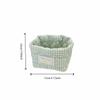 Plaid Stripe Grid Fabric Storage Basket Washable Desk Organize  Kitchen Supplies
