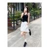 Quick Drying Sports Shorts for Women's Summer Casual Shorts with Elastic Waistband and Front Slit Design, Work Pants Skirt