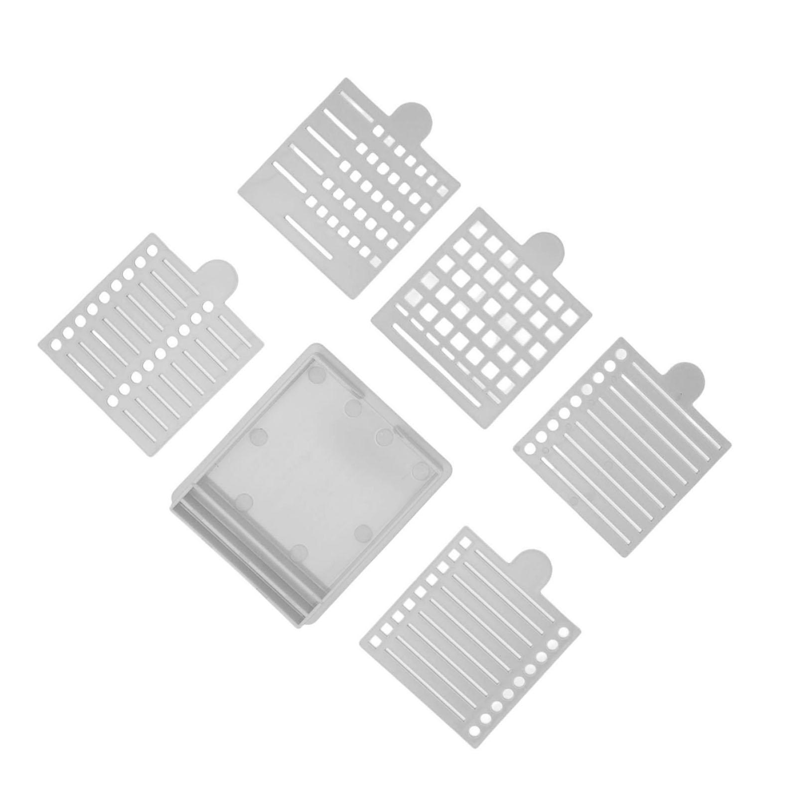 

Набор трафаретов и держателей для стикеров 5 различных шаблонов Трафарет и органайзер для стикеров для офиса школы