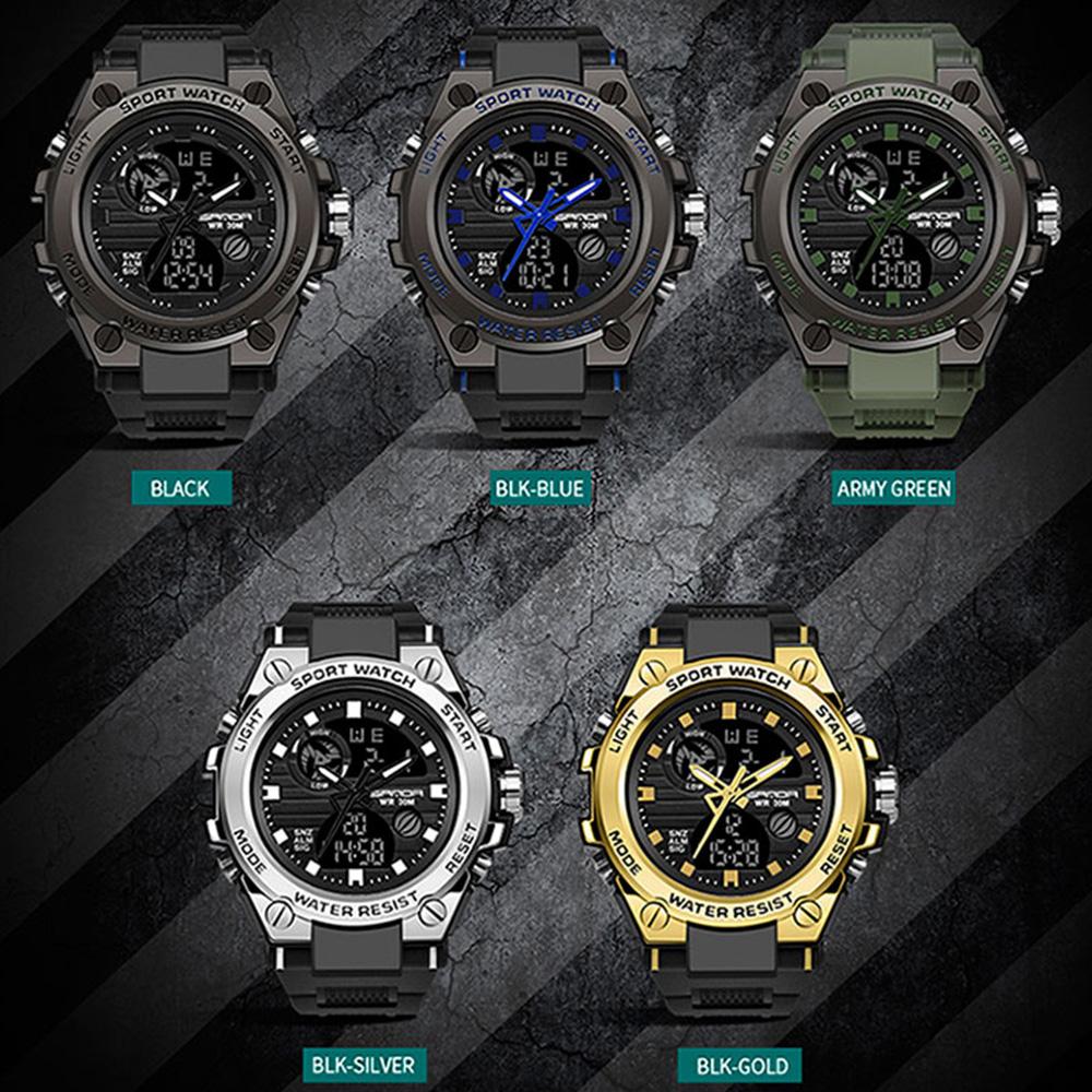 G Style Men Digital Watch Military Sports Watches Dual Display Waterproof Electronic Wristwatch Relogio Masculino 739