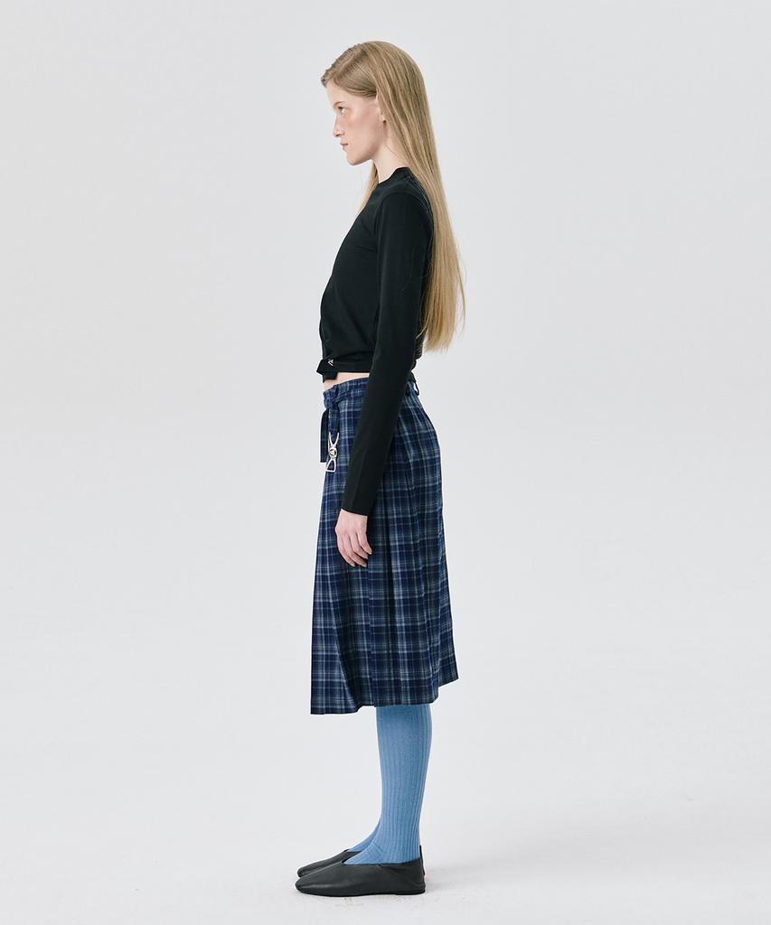 Bundercammer 25 Pleats Skirt_Navy