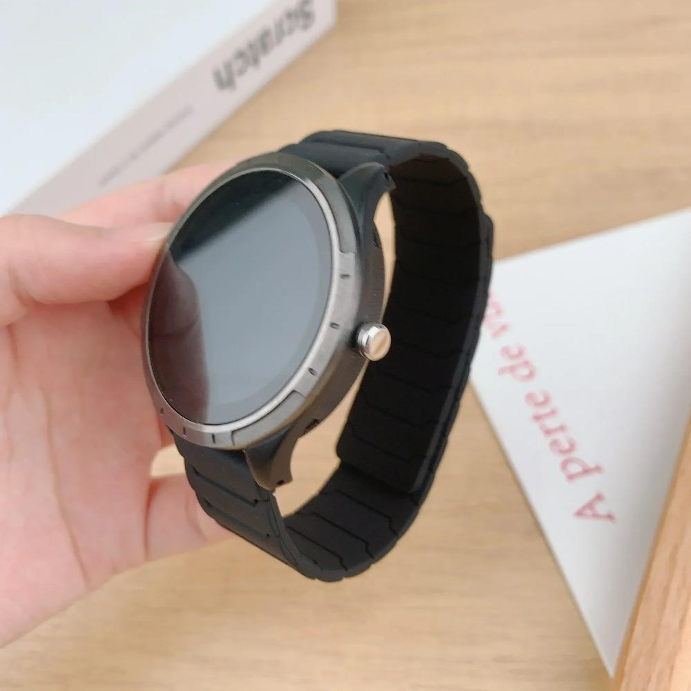 20mm 22mm 18mm Silicone Magnetic Loop Strap for Samsung Galaxy Watch 7/6/5 Active 2 Amazfit Bracelet HUAWEI Watch GT 2e 3 Band