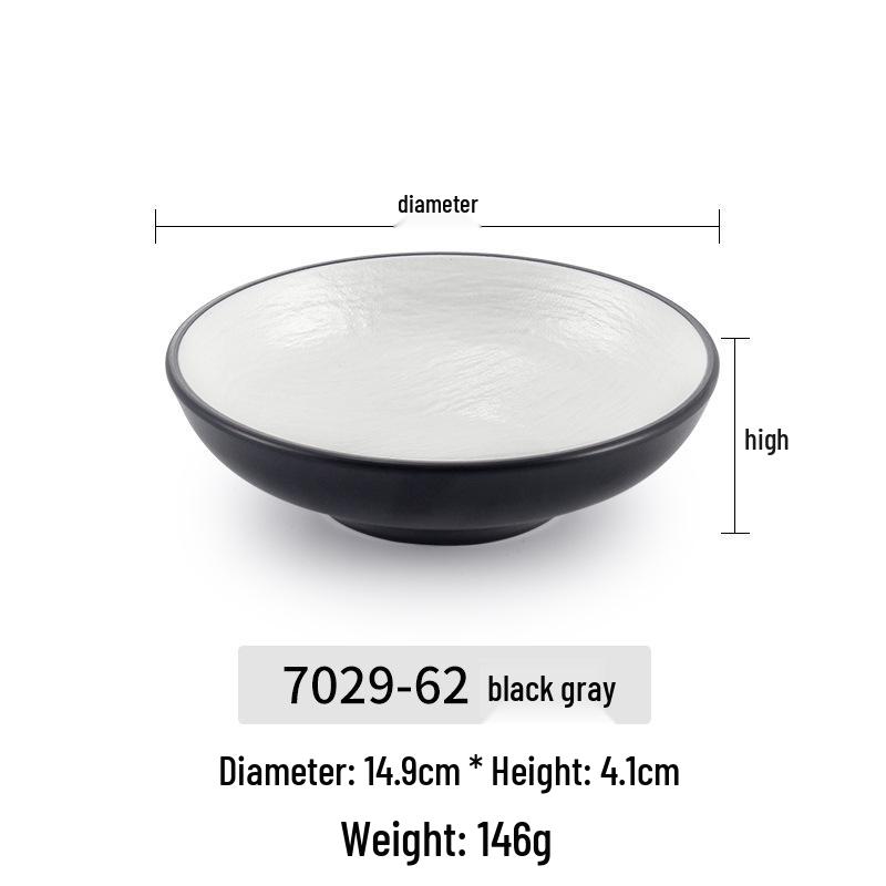 Japanese Melamine Mushroom Hat Salad Bowl: Creative Shallow Artistic Tableware for Rice, Soup, Noodles, and More