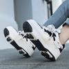 Scarpe con ruote per bambini/ragazze, stivali sportivi a quattro ruote, pattini a rotelle rimovibili, scarpe da skate per studenti, scarpe sportive