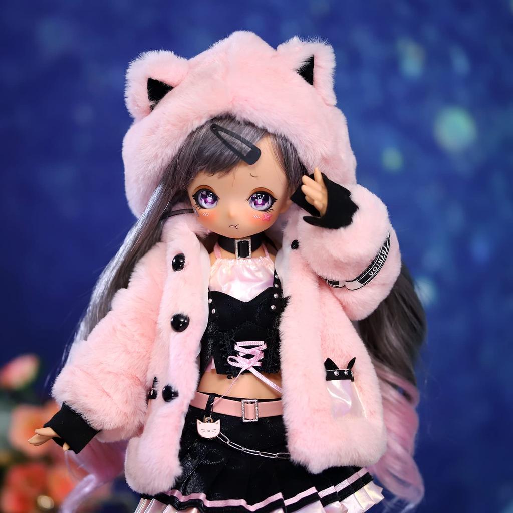 ICY Fortune Days Scale BJD Doll Anime Style Painted Movable Figure Gift for Kids Ages 1/4 8+ (Nainaizi)